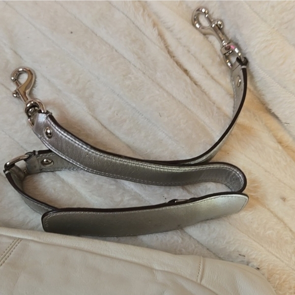 Coach Black and Tan Messenger Bag with Yellow Stripe - Picture 13 of 13